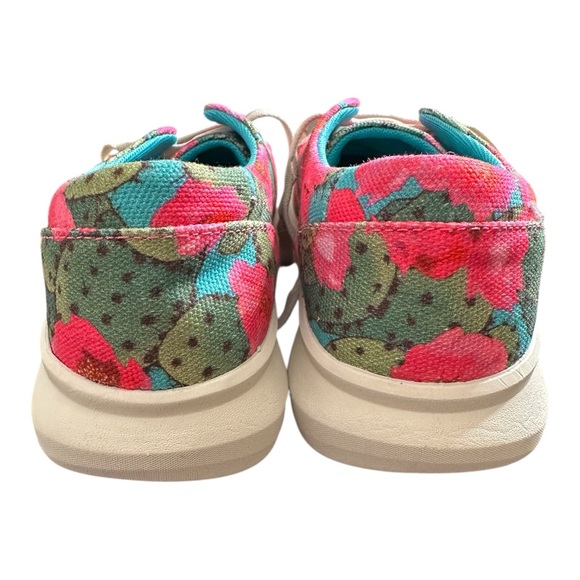 Ariat Hilo Shoes Women’s Size 8 Prickly Pear Print Southwestern Desert Floral - Picture 4 of 13